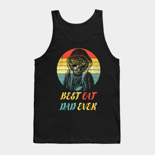 Best Cat Dad Ever Club 9 Tank Top by StuSpenceart